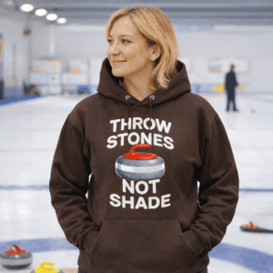 Throw Stones Not Shade Curling Hoodie