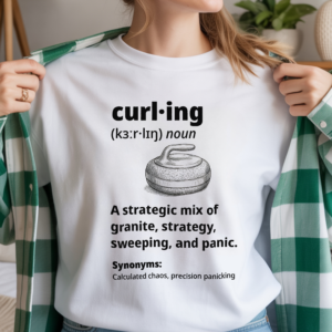 Curling definition t-shirt - Precision panicking