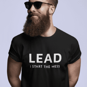 Curling Team Tee for Leads “I Start the Mess”